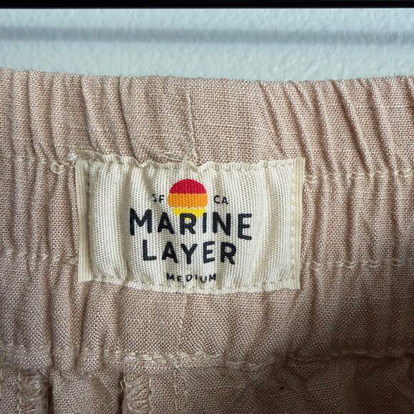 Marine Layer Allison Trouser Wide Leg Pants in Taupe Size Medium - Picture 5 of 10